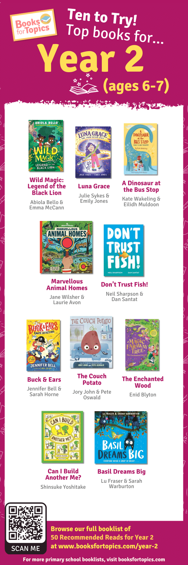 year 2 best books bookmark