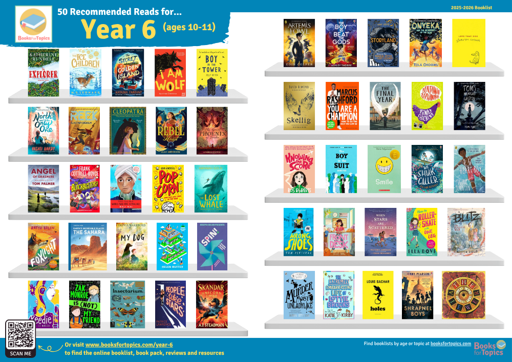 Best Books for Year 6: Recommended Booklist for Ages 10-11