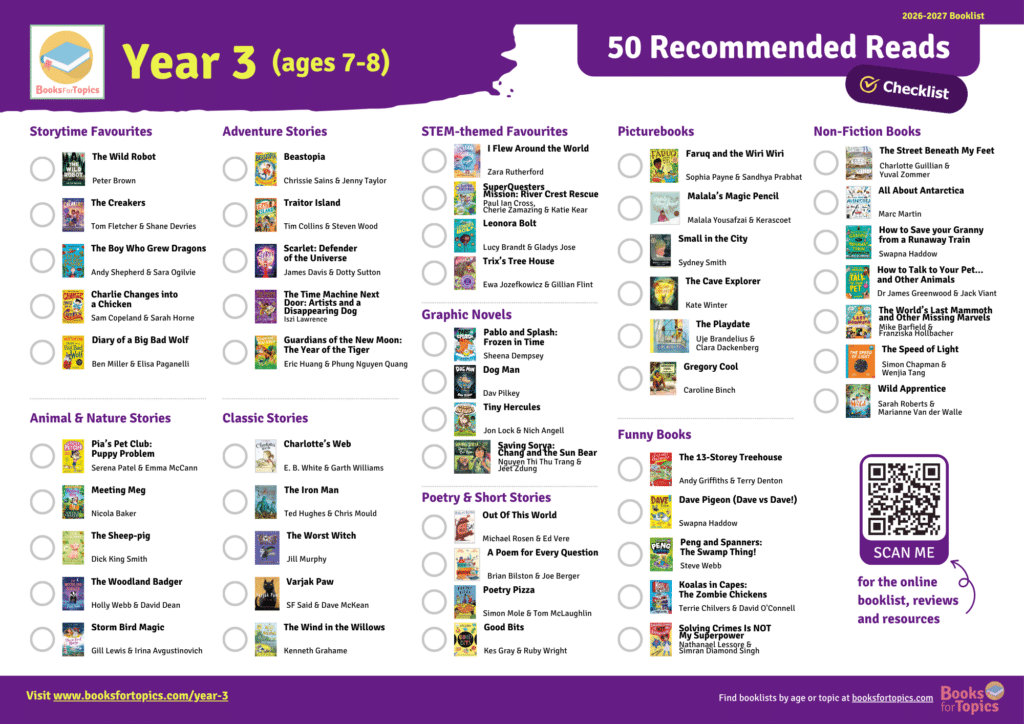 best books for year 3 2026 2027