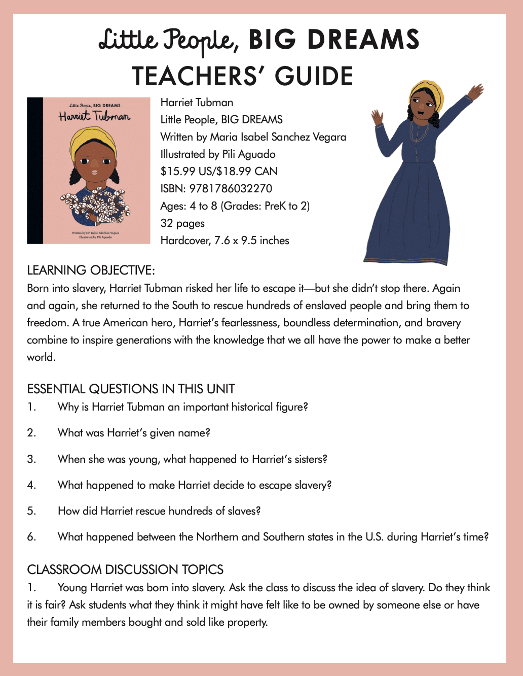 Harriet Tubman (Little People, Big Dreams) Book Review, image size:1032x1332