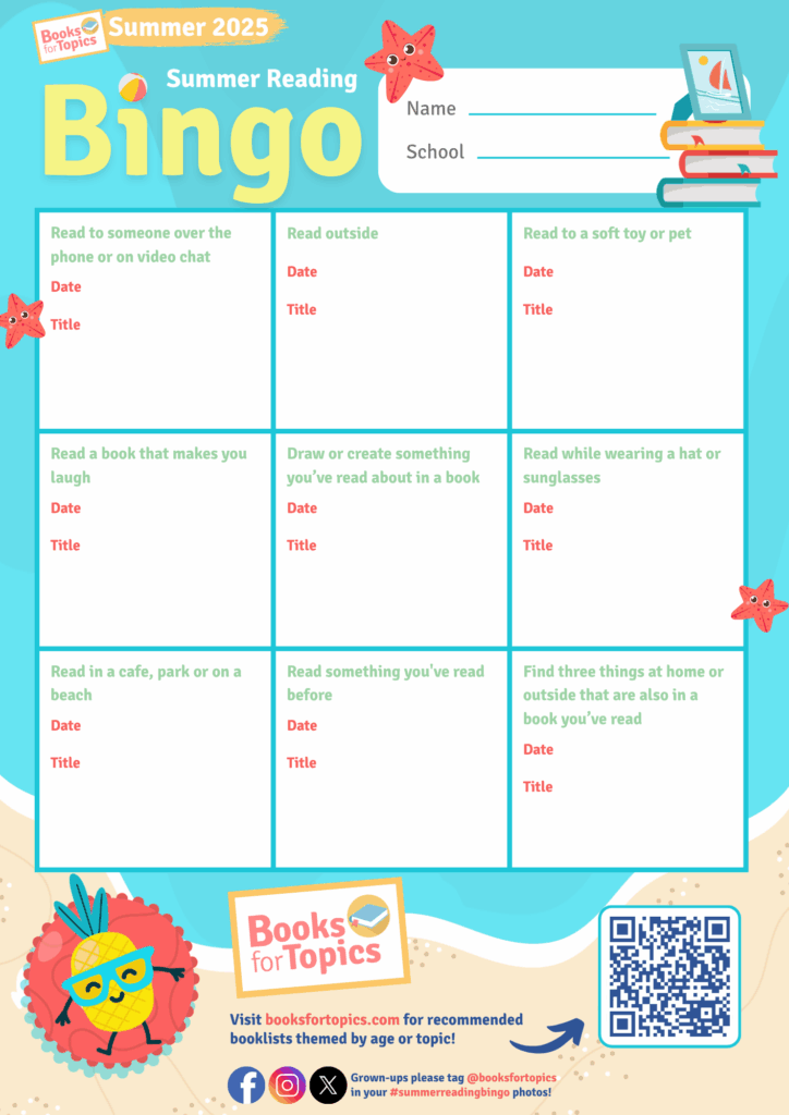 summer reading bingo card