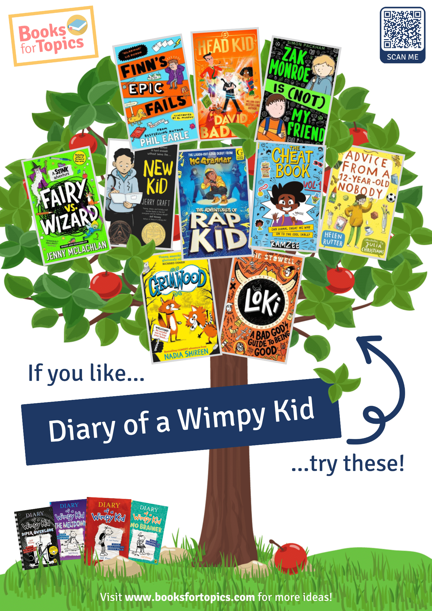 best books for fans of diary of a wimpy kid