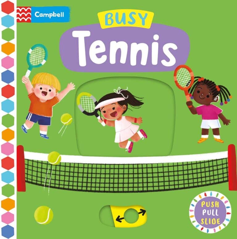 busy tennis a push pull slide book