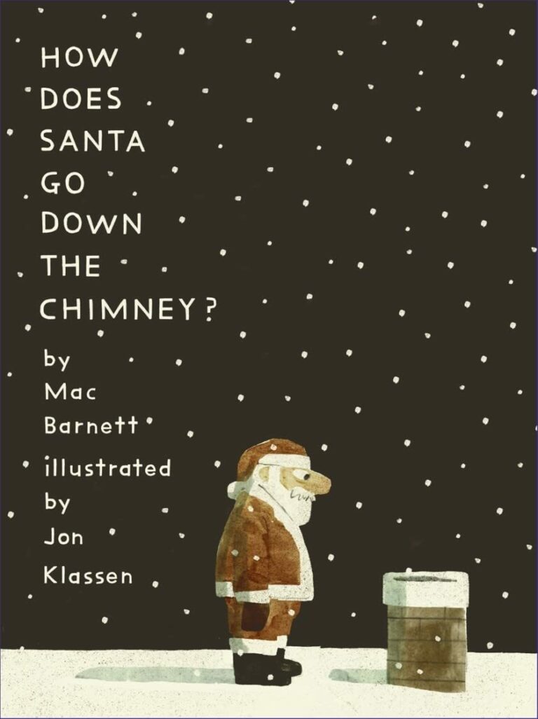 how does santa go down the chimney