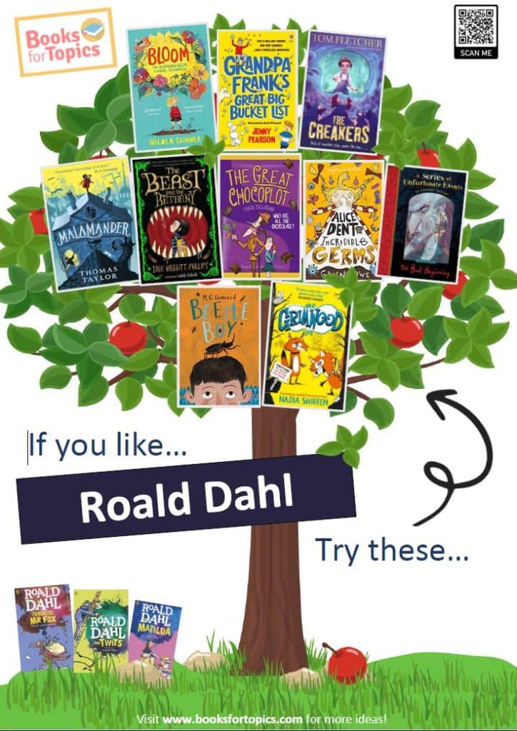 books for fans of Roald Dahl branching out poster