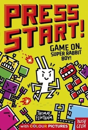 press start game on super rabbit boy
