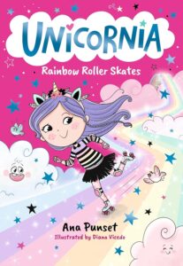 unicornia rainbow roller skates