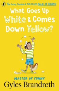 what goes up white and comes down yellow