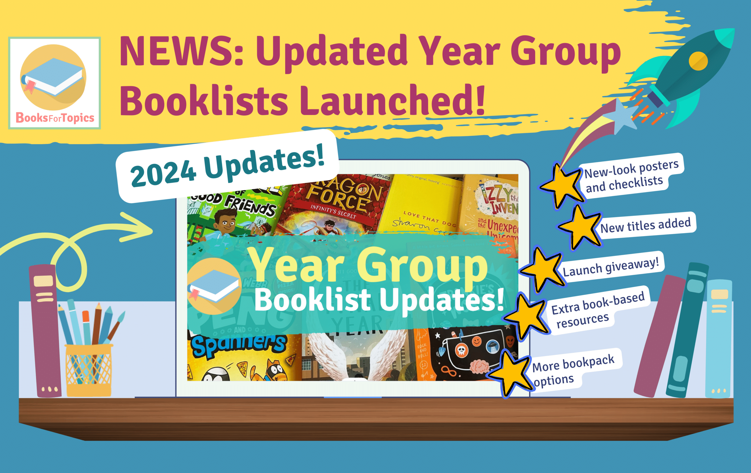 year group booklists updated